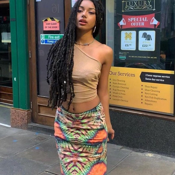 omighty mushroom tie dye skirt - Picture 5 of 5